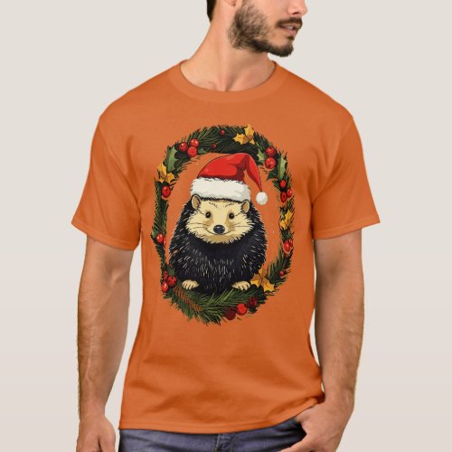 Hedgehog Christmas T_Shirt