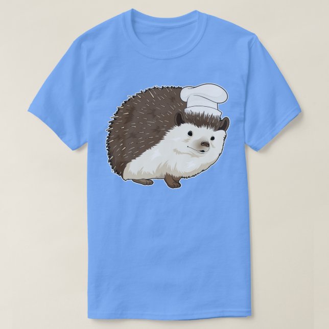 Hedgehog Cook Chef hat T-Shirt (Design Front)