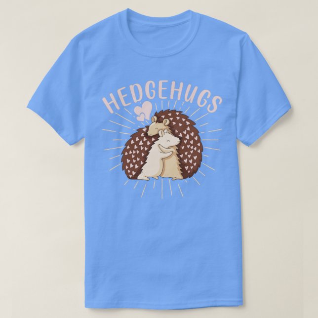 Hedgehog Couple Cute Valentines Day  T-Shirt (Design Front)