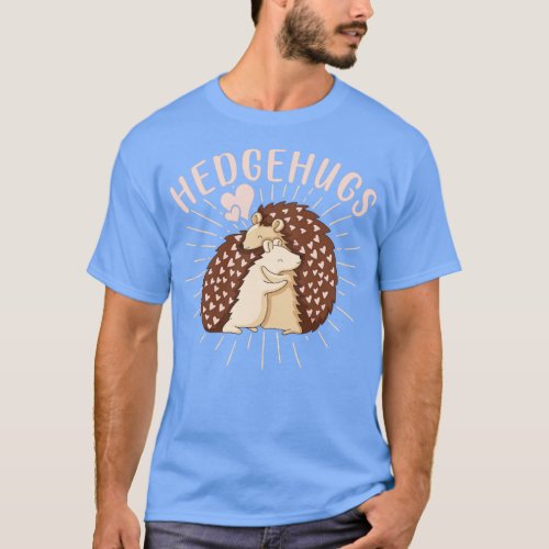 Hedgehog Couple Cute Valentines Day  T_Shirt