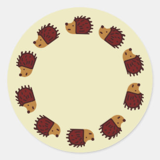 Hedgehog Crossing Stickers