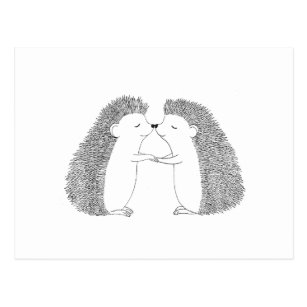 I Love Hedgehogs Postcards No Minimum Quantity Zazzle