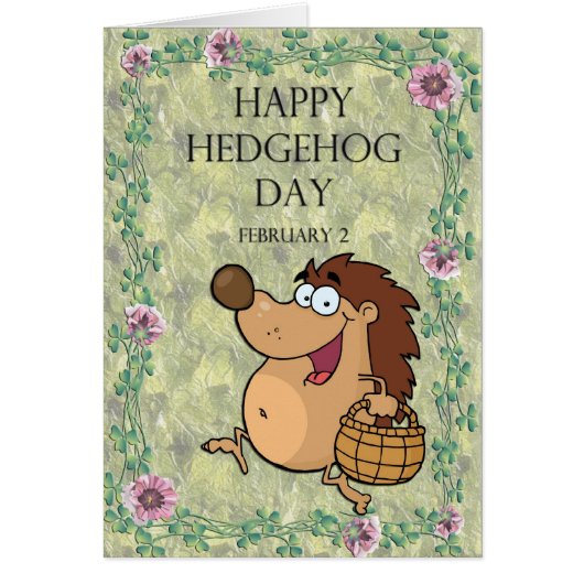 Hedgehog Day February 2 Cards (Front)