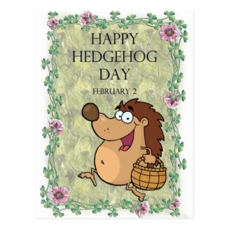 Hedgehog Day February 2 Postcard