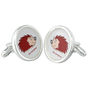 Hedgehog Design Personalised Cufflinks