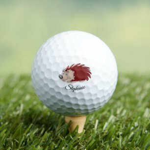 Hedgehog Design Personalised Golf Balls