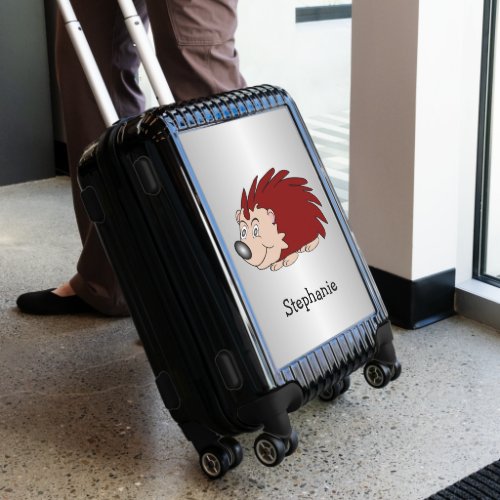 Hedgehog Design Personalised Luggage