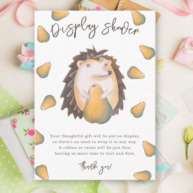 Hedgehog - display shower enclosure card (Creator Uploaded)