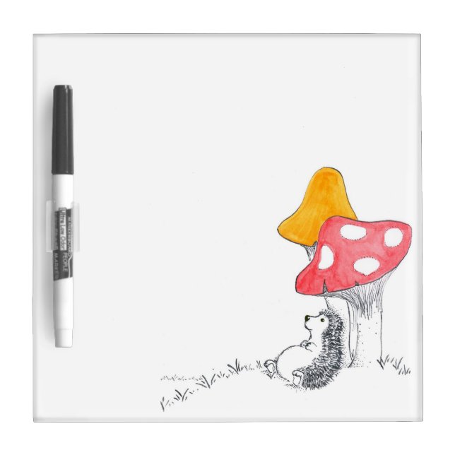 Hedgehog dreamer dry erase board (Front)