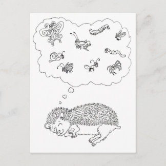 Hedgehog Dreams Postcard
