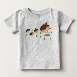 Hedgehog family. baby T-Shirt