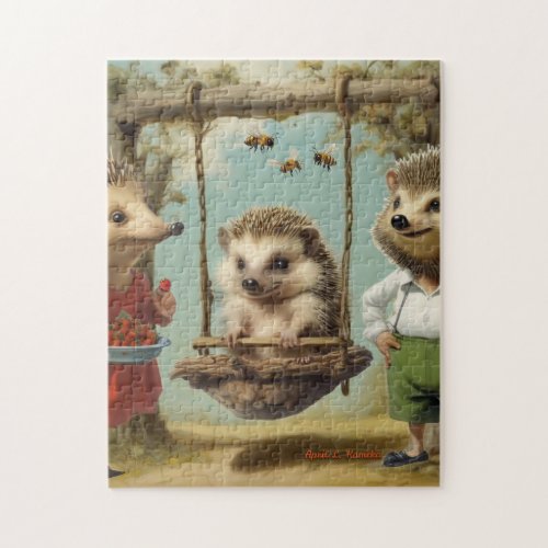 Hedgehog Family Puzzle