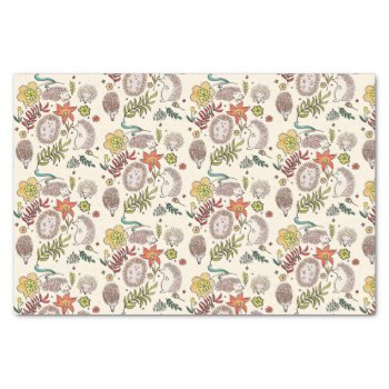 Hedgehog Field Tissue Paper by CuteLittleTreasures at Zazzle