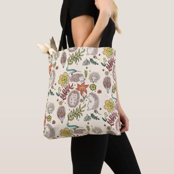 Hedgehog Field Tote Bag by CuteLittleTreasures at Zazzle