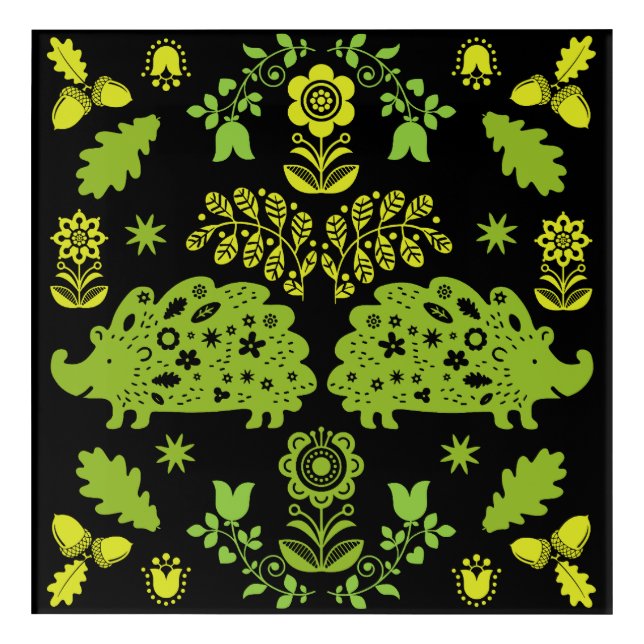 Hedgehog Folk Art (Front)