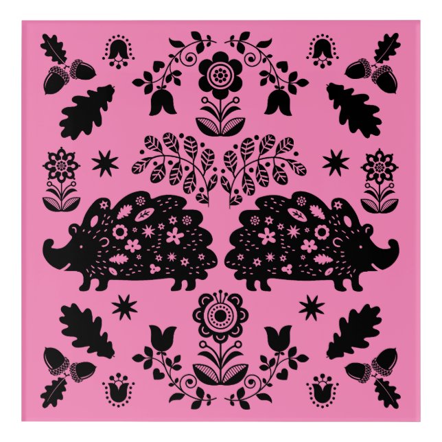 Hedgehog Folk Art (Front)