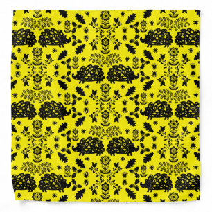 Hedgehog Folk Art Bandana