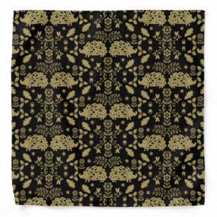 Hedgehog Folk Art Bandana
