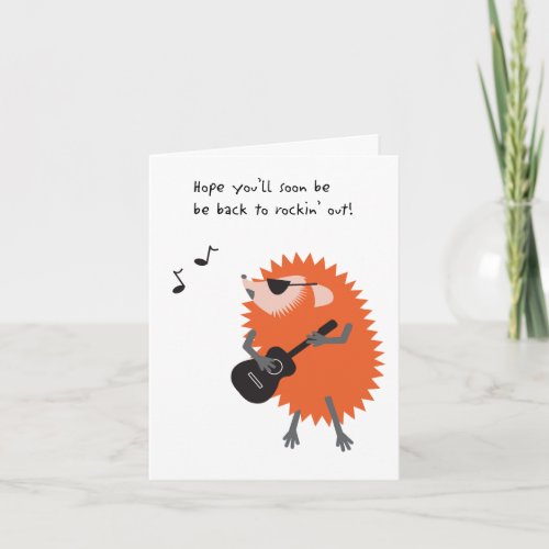 Hedgehog Get Well Card