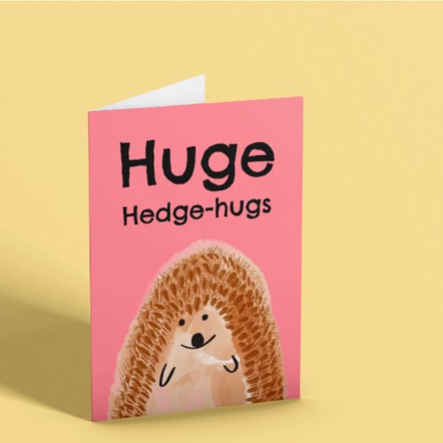 Hedgehog Get Well Card