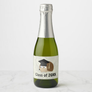 Hedgehog Graduation Sparkling Wine Label