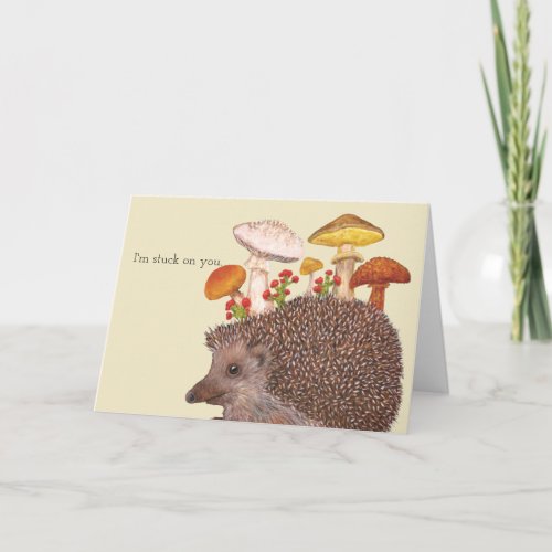 Hedgehog greeting card