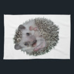Hedgehog Hand Towel<br><div class="desc">Sweet little isolated hedgehog. This hedgehog product for all those hedgehog lovers out there! Fine for your family and friends. Lovely gift, you can customize, personalize it.</div>