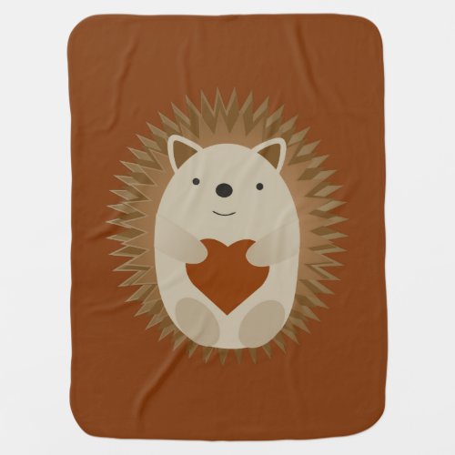 Hedgehog Heart Baby Blanket