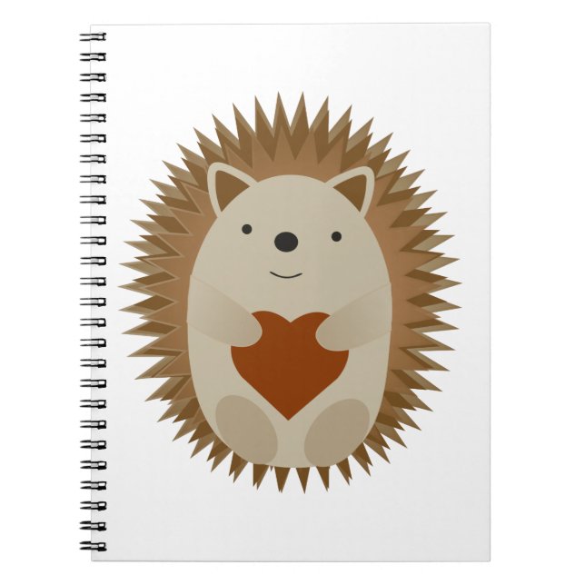 Hedgehog Heart Notebook (Front)