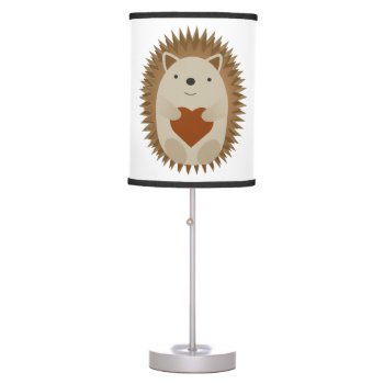 Hedgehog Heart Table Lamp by Egg_Tooth at Zazzle