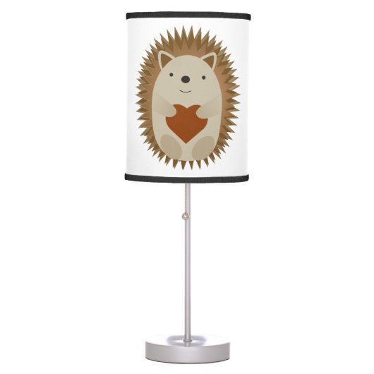 Hedgehog Heart Table Lamp (Front)