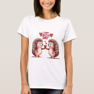 Hedgehog Heart - Valentine's Day Love T-Shirt