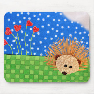 Hedgehog Hearts! Mouse Pad