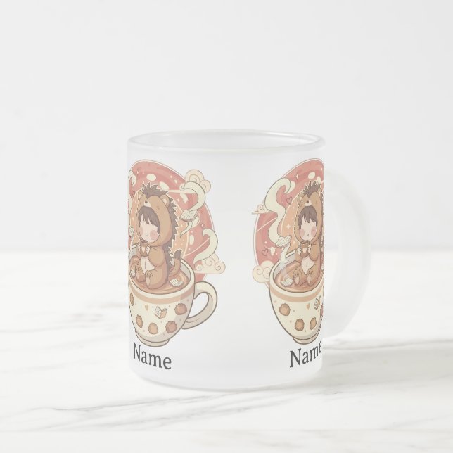 Hedgehog Heat Reveal Magic Coffee Mug (Front Right)