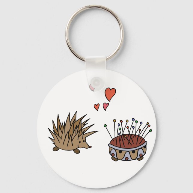 Hedgehog - hedgehog keychain (Front)