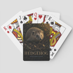 Hedgehog Hedgerow Edges Wildlife ANIMAL Poker Cards