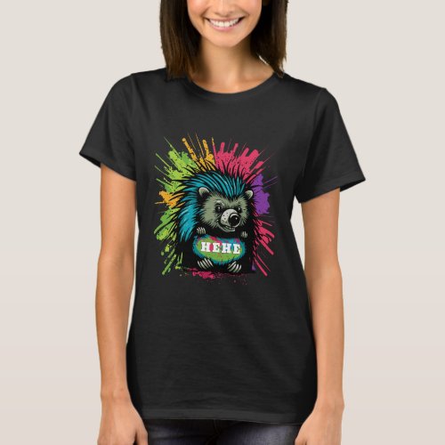 hedgehog hehe design T_Shirt