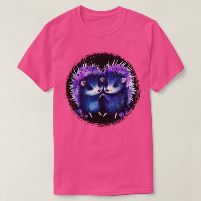 Hedgehog Hugs T-Shirt (Design Front)