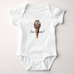 Hedgehog Ice Cream Baby Bodysuit
