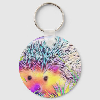 Hedgehog image keychain