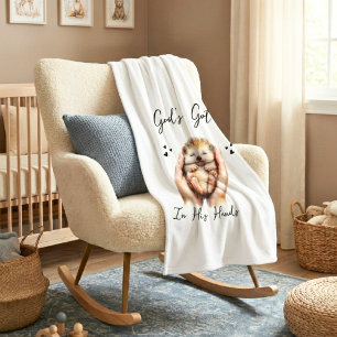 Hedgehog In God's Hands Christian Baby Blanket