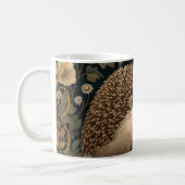 Hedgehog in the Forest William Morris style Coffee Mug (Left)