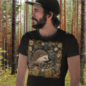 Hedgehog in the Forest William Morris style T-Shirt