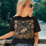 Hedgehog In The Forest William Morris Style T-shirt at Zazzle