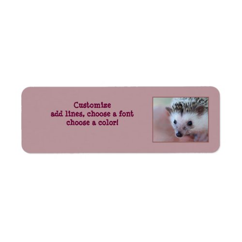 Hedgehog label