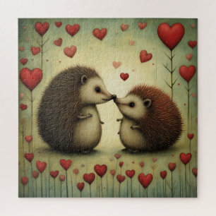 Hedgehog Love 1 Jigsaw Puzzle