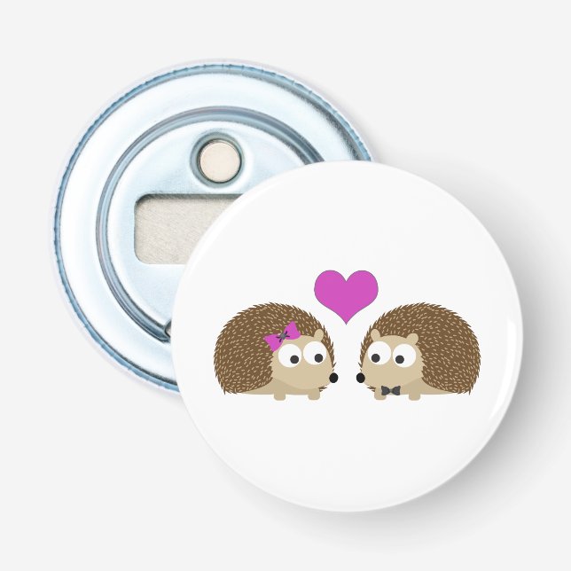 Hedgehog Love Bottle Opener (Front)