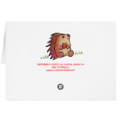 HEDGEHOG LOVE! CARDS (Back Horizontal)