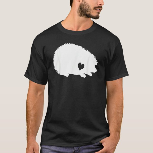 Hedgehog Love Heart Hedgehog Costume  Hedgehog T-Shirt (Front)