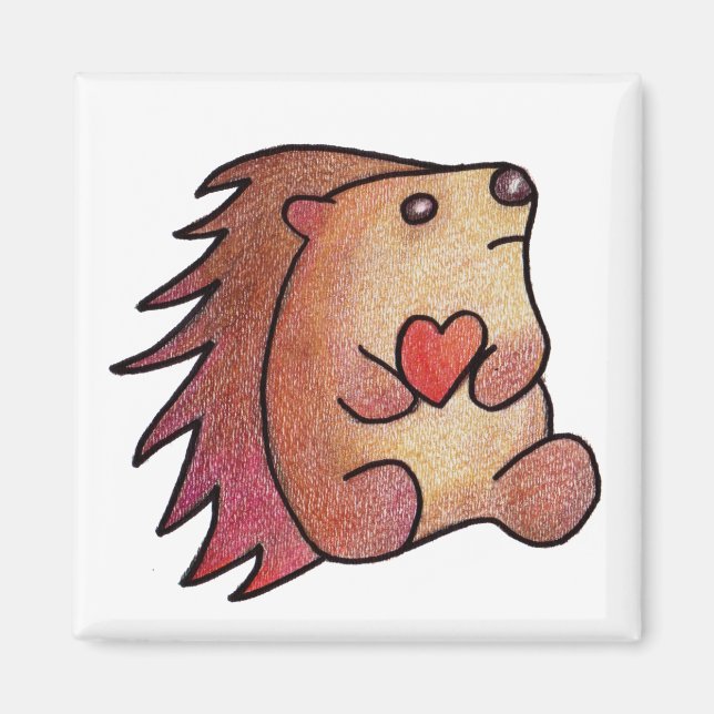 HEDGEHOG LOVE! MAGNET (Front)